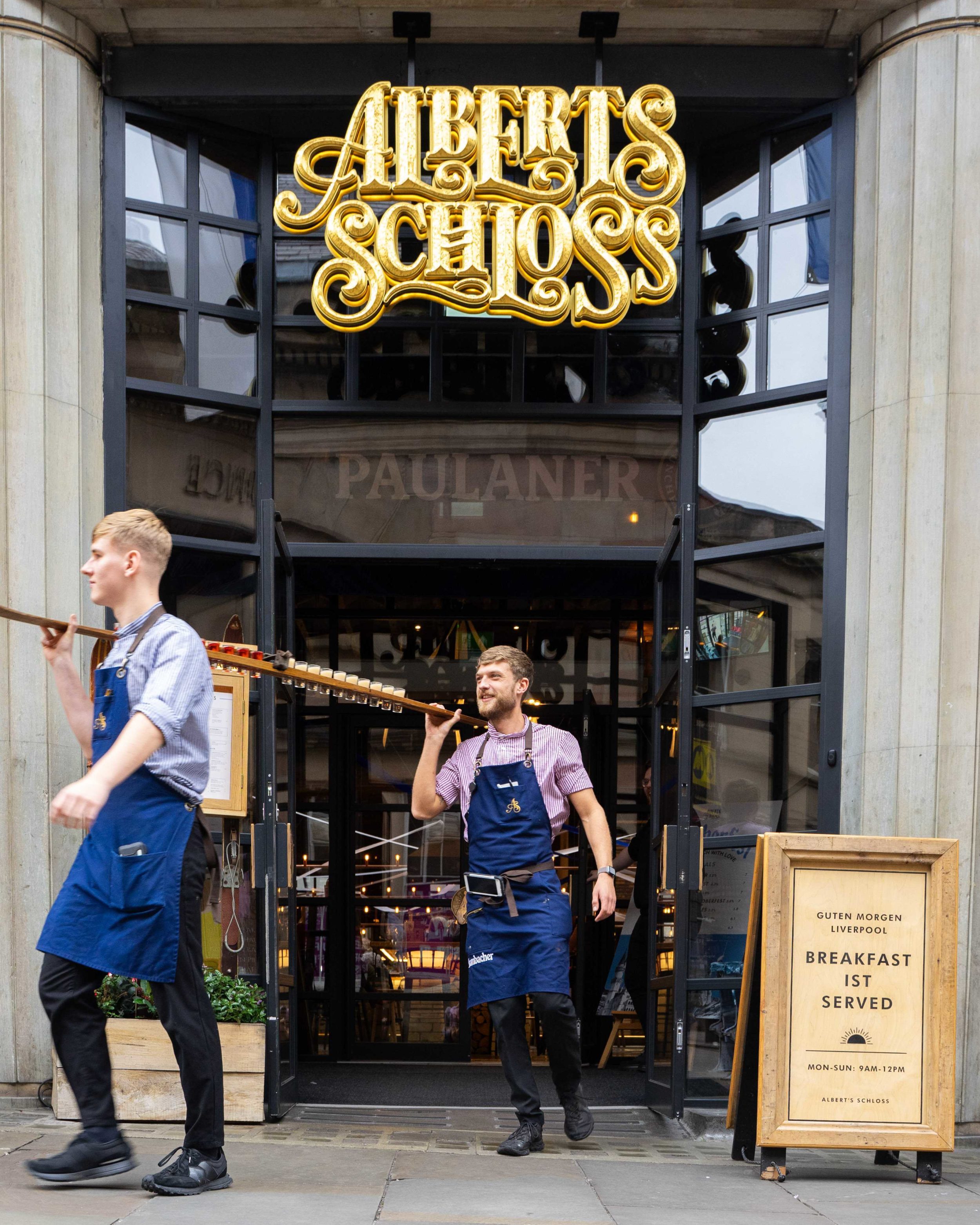 Staff at the Alert's Schloss London venue